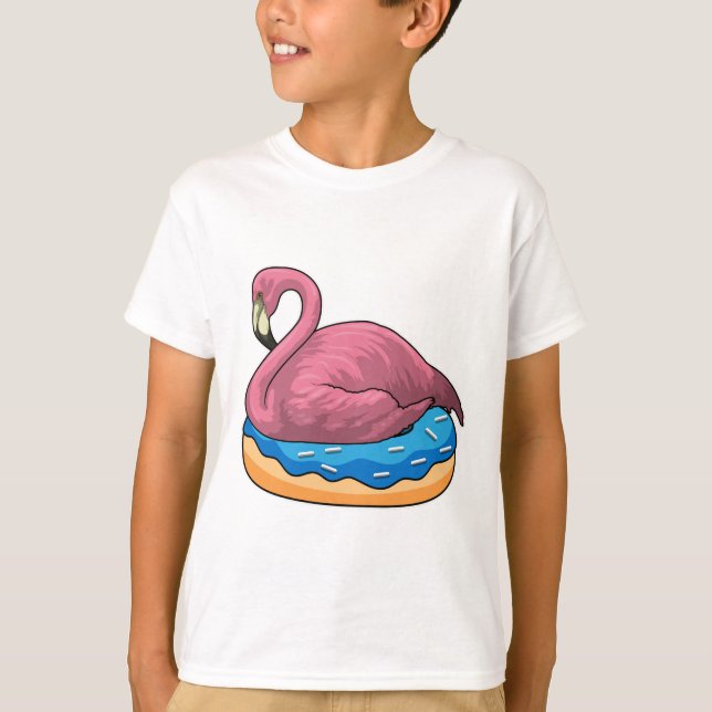Ente mit Donut T-Shirt (Vorderseite)