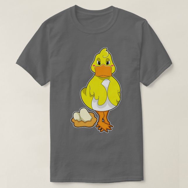 Ente mit Eiern T-Shirt (Design vorne)