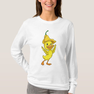 Ente mit gelber Glocke Kappe T-Shirt