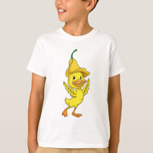 Ente mit gelber Glockenkappe T-Shirt
