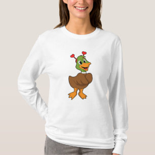 Ente mit Heart-Headband T-Shirt