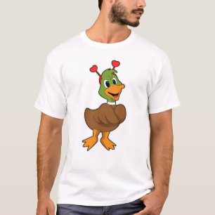 Ente mit Heart-Headband T-Shirt