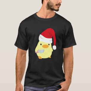 Ente mit Messer Weihnachten für Männer und Frauen T-Shirt