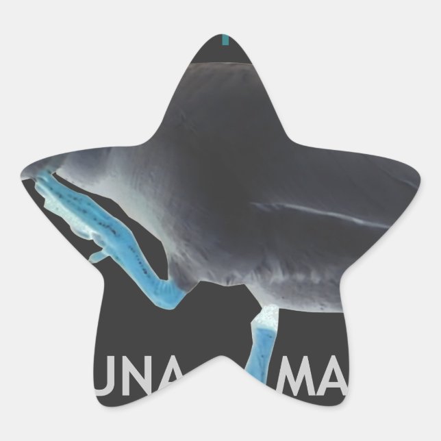 Ente mit mir Weckte so auf und Hakuna Matata Text Stern-Aufkleber (Vorderseite)