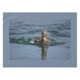 Ente mit Schnabel offen Tischdecke