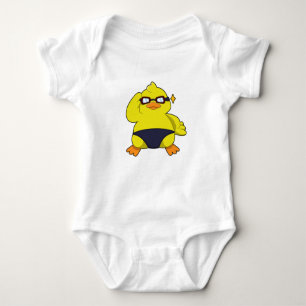 Ente mit Sonnenbrille Baby Strampler