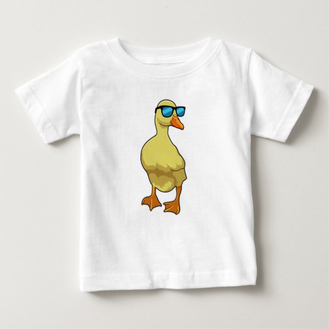 Ente mit Sonnenbrille Baby T-shirt (Vorderseite)