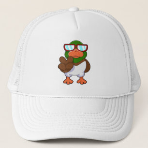 Ente mit Sonnenbrille Truckerkappe
