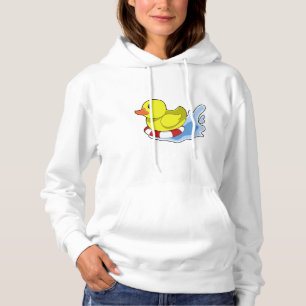 Ente mit Swim-Ring in Wasser.PNG Hoodie