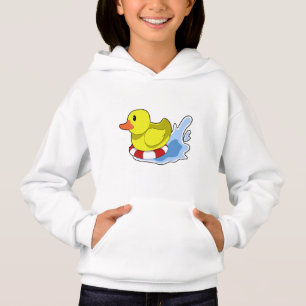 Ente mit Swim-Ring in Wasser.PNG Hoodie