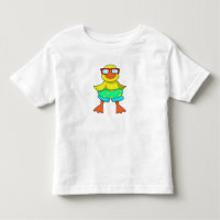 Ente mit Swim Ring & Sonnenbrille