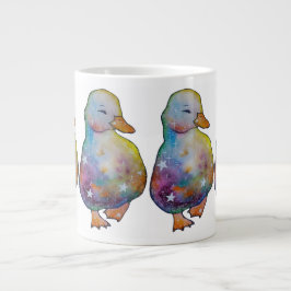 Ente namens Regenbogen Jumbo-Tasse