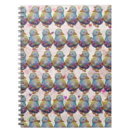 Ente namens Regenbogen Notizblock