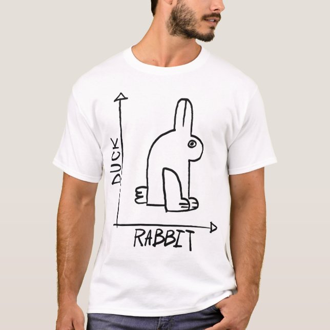 Ente oder Kaninchen Lustige T-Shirt (Vorderseite)