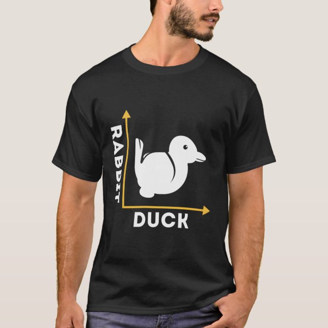 Ente oder Kaninchen T-Shirt (Vorderseite)
