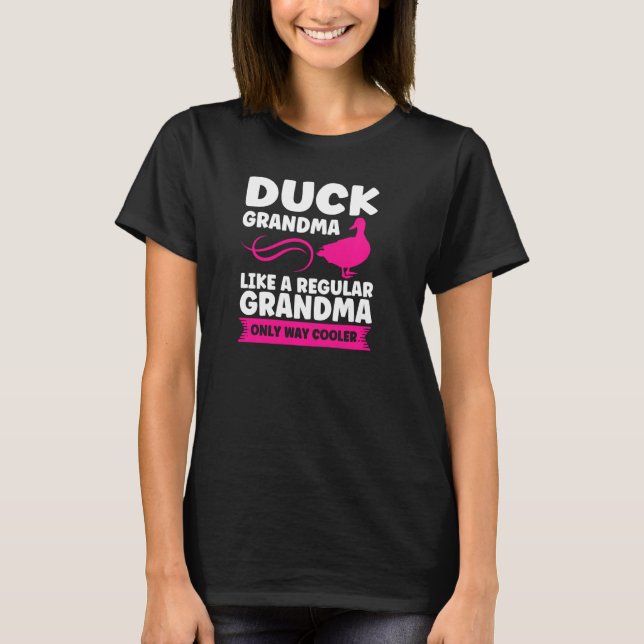 Ente Oma wie ein regelmäßiger Oma Enten Pullover (Vorderseite)