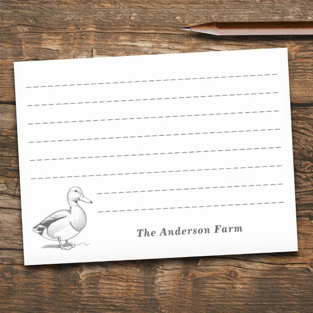 Ente Post-it Klebezettel (Farm Duck Post-it Notes)