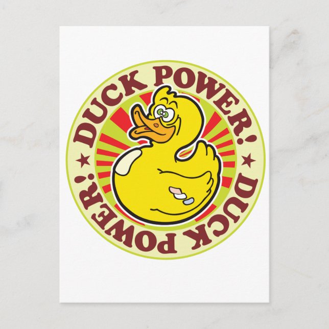 Ente Power! Postkarte (Vorderseite)