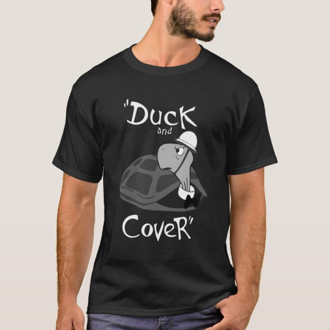 Ente und bedecken die Schildkröte T-Shirt (Vorderseite)