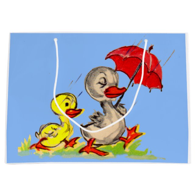 Ente und Ente Große Geschenktüte (Vorderseite)
