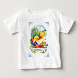 Ente und Küken gehen zu schwimmen Baby T-shirt
