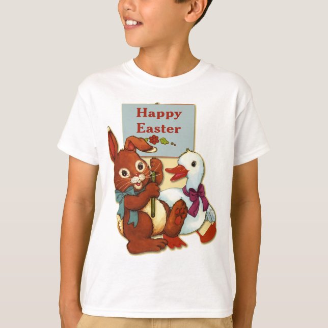 Ente und Ostern T-Shirt (Vorderseite)