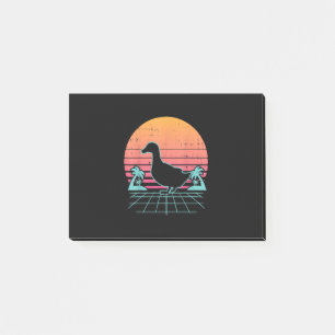 Ente Vaporwave Ästhetik 80er landwirtschaftliches  Post-it Klebezettel