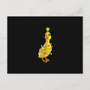 Ente Weihnachtsbaum T Lichter Dekor Stern Geschenk Feiertagspostkarte