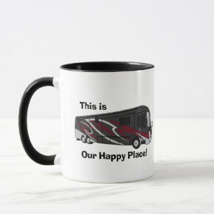 Entegra Aspire Red Happy Place Design Tasse