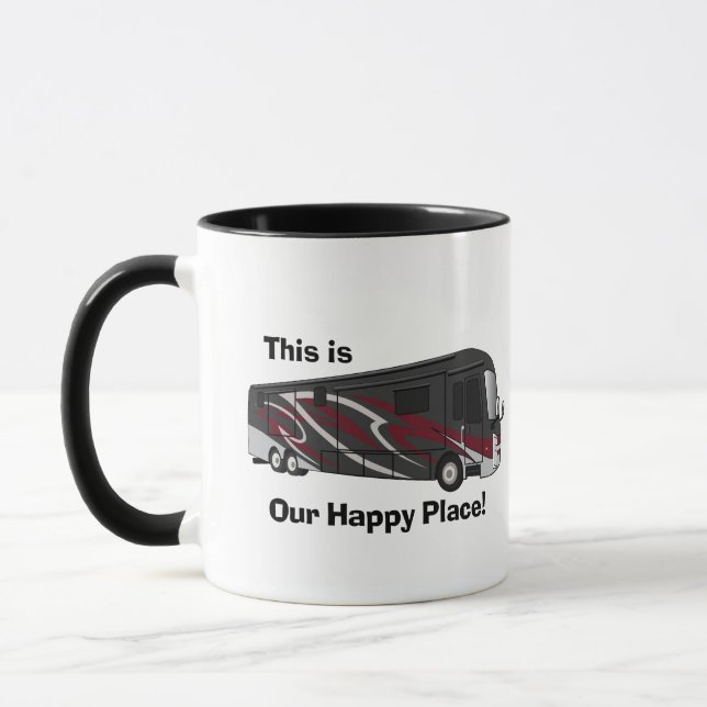 Entegra Aspire Red Happy Place Design Tasse (Links)