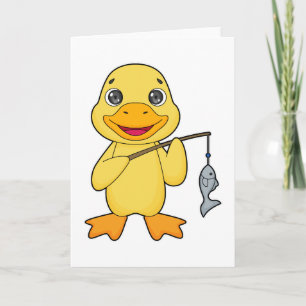 Enten Angeln Fischer Angelrute Karte