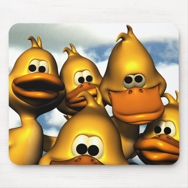 Enten-Ansammlung Mousepad (Vorne)