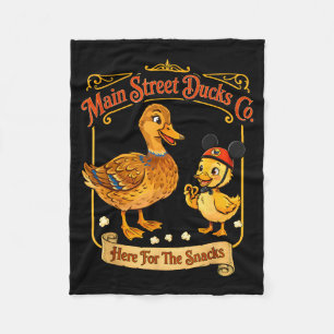 Enten auf der Hauptstraße hier wegen der Snacks sü Fleecedecke