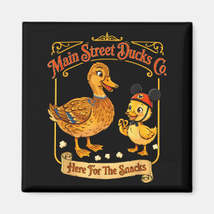 Enten auf der Hauptstraße hier wegen der Snacks sü Magnet