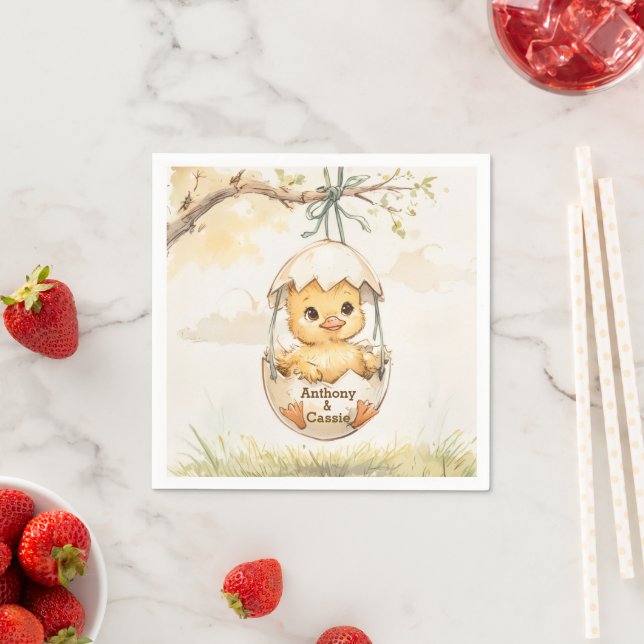 Enten-Baby-Party  Serviette (Beispiel)