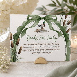 Enten-Baby-Shower-Bücher für Baby Begleitkarte