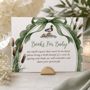 Enten-Baby-Shower-Bücher für Baby Begleitkarte