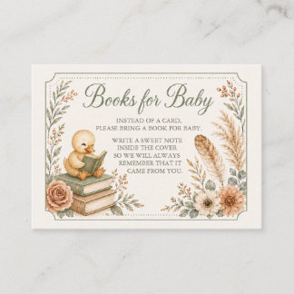 Enten-Baby-Sprinkle/Shower-Bücher für Baby-Karte Begleitkarte