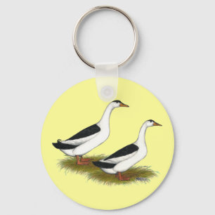 Enten: Black Magpies Schlüsselanhänger