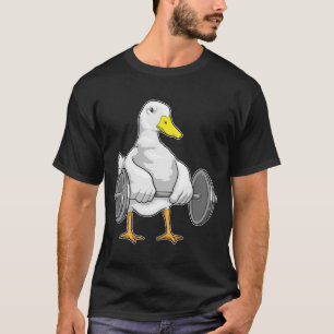 Enten-Bodybuilder-Hantel-Bodybuilding T-Shirt