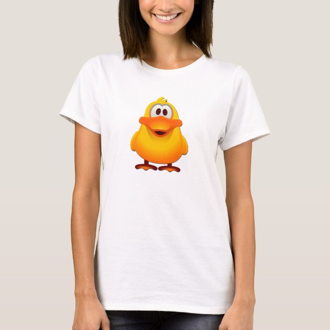 Enten-Damen-Baby - Puppe T - Shirt (angepasstes) (Vorderseite)