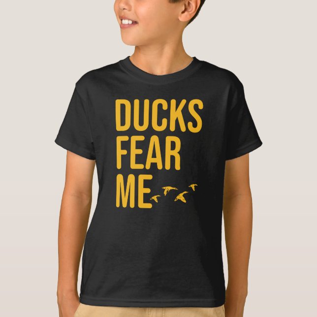 Enten der Entenjagd Shirt Enten fürchten mich (Vorderseite)