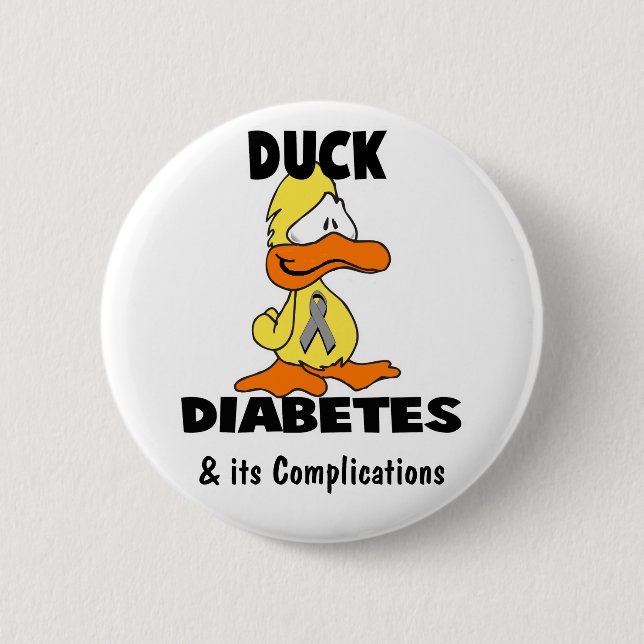 Enten-Diabetes - Individuell Button (Vorderseite)