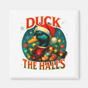Enten Die Hallen Lustige Weihnachtslichter Jagd Me Magnet
