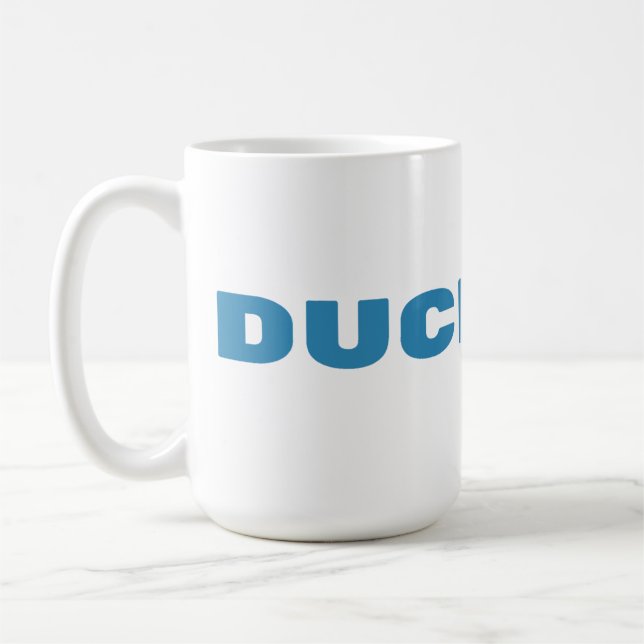 ENTEN DIR Lustige Freche Ente  Kaffeetasse (Links)