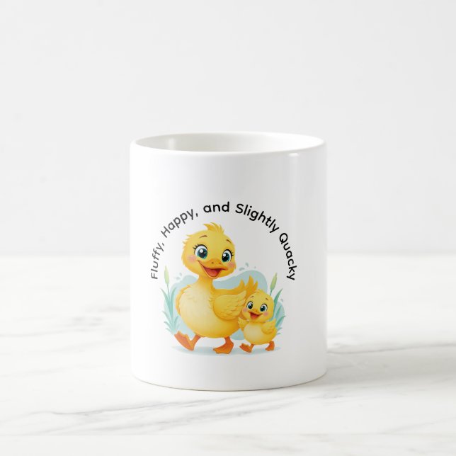 Enten-Duo des Glücks Kaffeetasse (Mittel)