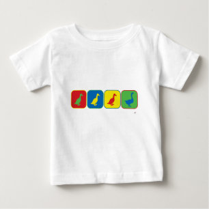 Enten-Enten-Enten-Gans-Pop-Kunst Baby T-shirt