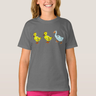 Enten-Enten-Gans-Mädchen-T - Shirt