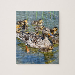Enten-Familien-Puzzlespiel Puzzle