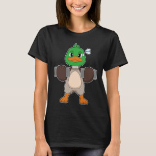Enten Fitness Hanteln Sport T-Shirt